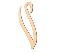 DIYEAH Décoration Murale Artisanale en Bois Brut Lettre Cursive, Grosse Taille 30 Cm, Applique Murale Personnalisable pour Décoration Chambre Ado, Art Mural Texturé, Création DIY