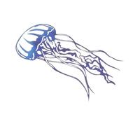 DIYEAH Décoration Murale Pieuvre Fer Art Mural de Jardin Suspendue Intérieure Ornement Océan Design Vivant Facile à Installer