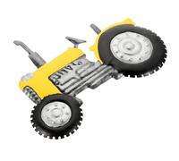 DIYEAH Décoration Murale Tracteur En Fer Forgé Jaune Pour Intérieur Et Extérieur, Panneau Mural Décoratif Suspendu, Ornement Jardin Robuste Et Coloré, Usage Maison, Patio, Balcon