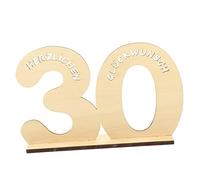 DIYEAH Décoration Numéro Anniversaire Signe Créatif pour Centre de Table Décoration pour Fête Diy Anniversaire Décor Naturel et Visible