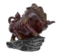 DIYEAH Décoration pour Plateau à Thé Résine Changeant de Couleur Ornement Feng Shui Taureau Accessoire pour Cérémonie Du Thé et Bureau Décoration Intérieure