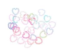 DIYEAH Décorations de Manucure en Perles Dégradées de Cœur, Accessoires DIY pour Nail Art, Breloques pour Ongles 1 Sachet, Décorations Brillantes pour Manucure et Incrustation Ongle