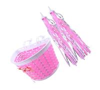 DIYEAH Décorations de Rubans Colorés Pompons pour Guidon de Vélo Garçon et Filles Kit Complet pour Garçon Fille Panier de Vélo Tressé