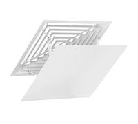 DIYEAH Déflecteur Air pour Climatiseurs Centraux Pare Vent Carré Durable pour Sortie Air de Plafond Protection pour Hiver Blanc