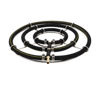 DIYEAH Diffuseur d'air Anneau Rond Nano à Bulles en Acier Inoxydable et Oxygénation pour Aquarium et Bassin Adapté pour Tuyau 8mm, pour Fermes Piscicoles Aquariums Familiaux