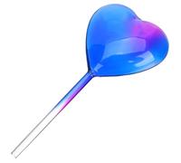 DIYEAH Dispositif D'arrosage Automatique pour Plantes D'intérieur et D'extérieur, Globe en Verre Coloré de Cœur 11 Cm X 27 Cm, Système D'irrigation Goutte à Goutte Solide pour Jardinières et Pots