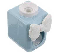 DIYEAH Distributeur Mural de Dentifrice pour Garçon et Filles Presse-tubes à Pression, Support Ventouse sans Perçage, Design Nœud Décoratif Blanc, Applicateur Doseur pour Salle de Bain