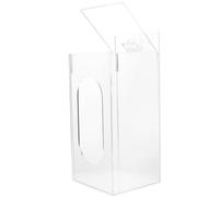 DIYEAH Distributeur Mural de Masque Acrylique Transparent avec Support pour Protection des Mains Rangement et Facile à Installer pour Maison Bureau et Écoles