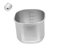 DIYEAH Doseur à Riz Acier Inoxydable Cuillère de Mesure Carrée Résistante Ustensile de Cuisine pour Riz Céréales et Ingrédients Secs Compatible avec Cuiseur Vapeur