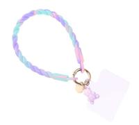 DIYEAH Dragonne de Téléphone en Silicone Anti-Perte Décorative 3D Petit Violet Dégradé pour Femmes Bracelet de Téléphone Pratique et Élégant