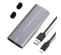 DIYEAH Dur Externe Portable SSD Nvme Type C Boîtier de Stockage avec Câble Compatible Pc et Appareils Multiples