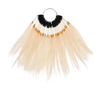 DIYEAH Échantillons de Teinture de Cheveux Naturels, 30 Mèches Véritables pour Test de Coloration Capillaire, Nuancier Professionnel Solide, pour Formation Salon et Techniques Coiffure