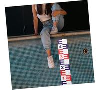 DIYEAH Échelle Adhésive Étanche à Eau avec Surface Réfléchissante Autocollant Mesureur de Niveau pour Piscine et Eau Résistant Corrosion Aluminium