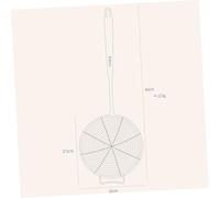 DIYEAH Écumoire Inox Filtre Huile Ustensile Cuisine Professionnel Manche Long Antibrûlure pour Frites Pâtes Légumes Viande