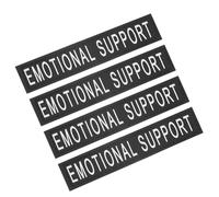 DIYEAH Écussons Réfléchissants Amovibles en Polyuréthane pour Gilet et Harnais Chien et Chat, Lot de 2 Paires, Adaptés aux Balades Nocturnes