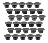 DIYEAH Embouts de Guidon 22 Mm en Caoutchouc Noir 30 Pièces pour Vélo de Route, VTT et BMX, Bouchons D'extrémité Solide Compatibles Guidons Adultes, Protection Les Dommages en Usage