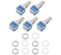 DIYEAH Encodeur rotatif de remplacement 5pcs, précision numérique, alliage de zinc et cuivre, installation facile, rotation stable, pour équipements audio et bricolage