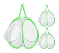 DIYEAH Ensemble de 3 Cages à : Cage à Insectes Pliable en Filet - Mini Terrarium Pliable pour - Seau d'exploration extérieure pour activités