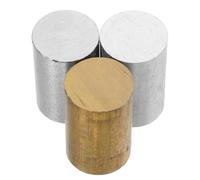 DIYEAH Ensemble de 3 cylindres de densité métallique : cuivre, fer,