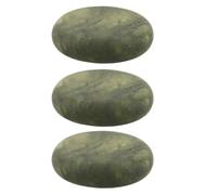 DIYEAH Ensemble de 3 Pierres Naturelles D’olivier 5x6 Cm pour Massage aux Pierres Chaudes Kit Spa à Domicile Outil Polyvalent Gua Sha Visage et Corps pour Relaxation Musculaire