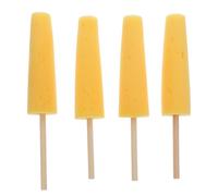 DIYEAH Ensemble de 4 outils en forme de bâtonnet pour poterie : accessoires de réparation pour la terre cuite et la céramique - Éponge conique sur bâtonnet pour nettoyer, lisser et peaufiner les