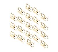 DIYEAH Ensemble de 40 Pinces Porte-clés en Fer Couleur Or, Clips de Finition pour Ruban 25mm, Stabilité et Prévention Rouille, pour Bricolage et Création de Paquet