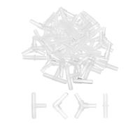 DIYEAH Ensemble de 60 connecteurs pour tuyaux d'air d'aquarium, | Raccord cannelé pour tuyau d'aquarium, connecteur répartiteur en plastique pour tuyau d'air, compatible avec les