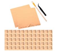 DIYEAH Ensemble De Papier Feuille D'or Papier D'ormeau D'or Fournitures D'artisanat Rose Gold