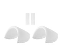 DIYEAH Épaulette Épaisse Auto-adhésive en Éponge Blanche, Coussinet de Remplacement pour Chemise et Costume, Paire de Protège-épaules Anti-glisse pour Femmes, Accessoires Confortables