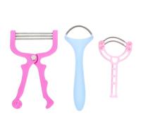 DIYEAH Épilateur Visage Manuel 3 Pièces Ressorts Simple Double Triple pour Épilation Femmes, Outil de Suppression du Visage, Épilateur pour Épilation du Menton, Joues Couleur Aléatoire