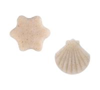 DIYEAH Éponge Exfoliante Visage Nettoie en Douceur et Démaquille en Konjak 2pcs Présent pour Noël ou Anniversaire pour Peau Délicate