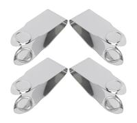 DIYEAH Équeuteuse de fraises en acier inoxydable 4pcs, design multifonctionnel, facile à nettoyer, pour préparer des fruits et légumes frais en cuisine domestique