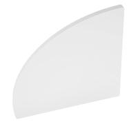 DIYEAH Étagère d'angle Murale Flottante en PVC Blanc, Facile à Utiliser Forte Capacité de Charge, pour Salle de Bain ou Bureau