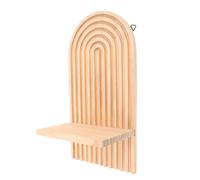 DIYEAH Étagère Murale Bois Rustique pour Bougie Applique Murale Flottante Style Ferme Support Votive Polyvalent pour Salon