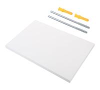 DIYEAH Étagère Murale Flottante 30x20x1,5 CM Panneau Composite Blanc pour Bureau et Étude Rangement Multi-Fonction Instructions et Outils D'installation Plusieurs Styles