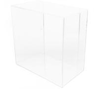 DIYEAH Étagère Murale Flottante Étagère Flottante Acrylique Transparente Carrée sans Percer, Rangement Mural Léger et Peu Encombrant pour Toilettes et Cosmétiques