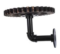 DIYEAH Étagères murales : Étagère Flottante Rustique avec Engrenages et tuyaux industriels - Étagère de Rangement en Fer Vintage - Décoration d'étagère Murale Style Steampunk