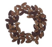 DIYEAH Étiquettes en Bois Ovales Faites Main 50 Pièces Couleur Marron Décoration Artisanale Rustique pour Vêtements Paquet et Loisirs Créatifs Personnalisables pour Étiquetage DIY