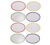 DIYEAH Étiquettes Magnétiques Effaçables Réutilisables avec Protection des Bords en Papier Enduit et Pvc 8 Pièces pour Tableau Blanc et Étagères en Classe ou Bureau