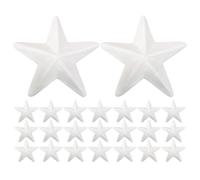 DIYEAH Étoiles En Mousse 20 Pièces 5 CM Blanches Décorations D'Arbre De Noël À Faire Soi-Même Ornements Vierges À Peindre Pour Bricolage Fêtes Et Artisanat
