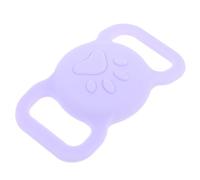 DIYEAH Étui de Petit Étui Anti-Perte en Silicone Léger Compatible avec Traceur, Couverture de Traçage Couleur Violet Clair pour Localisateur d'animaux pour Collier de Chat