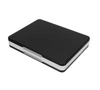 DIYEAH Étui de Rangement Rigide Noir pour 48 Cartes de Jeu Switch, Porte-Cartes Compact en Abs et Silicone, Système de Fermeture Magnétique Sécurisé, Organisateur Portable pour Voyages