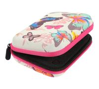 DIYEAH Étui de Voyage pour Huiles Essentielles 30 Compartiments, Paquet de Rangement Eva Rigide Rose Fuchsia, Compatible Flacons 1ml/2ml/3ml, Protection Portable pour Aromathérapie
