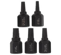 DIYEAH Extracteur de boulons cassés à cannelures multiples, 5 pièces - Extracteur de vis endommagées à cannelure hélicoïdale pour retirer les vis et écrous cassés - Kit d'extraction