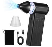 DIYEAH Fan Violent sèche-Cheveux pour Femmes Ventilateur de sèche-Linge de Voiture sécheur d'air de Voiture séchoir portatif Ventilateur pour Voiture Fans Portable plumeau Noir