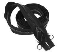 DIYEAH Fermetures À Glissière À Double Tirette Fermeture À Glissière En Nylon À Double Tirette Robuste Fermeture À Glissière Fermée En Résine Pour Toile De Tente Housses De Bateau Tissus