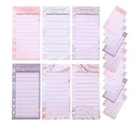 DIYEAH Feuilles de Suivi Budgétaire Perforées en Carton Doré Format 60 Feuilles Recharge pour Classeur de Budget Gestion des Dépenses et Suivi des Espèces pour Comptabilité et