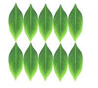 DIYEAH Feuilles Tropicales Artificielles Vertes Accessoires DIY en Tissu 36pcs pour Décoration Fête Hawaïenne pour Salle de Bain ou Table à Manger