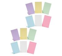 DIYEAH Fiches Bristol Lignées Colorées avec Anneaux, Lot de 600 Fiches 6 Couleurs, Format Poche Portable, Cartes Mémoire pour École et Bureau, Organisation par Code Couleur, Papier
