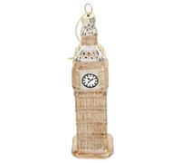 DIYEAH Figurine Décorative Big Ben en Verre à Suspendre Modèle Créatif pour Décoration Intérieure et Sapin de Noël Accessoire de Maison et Ornement de Fête Souvenir Londres Angleterre